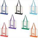 JH3034 Non-Woven Tote Bag With Trim Colors And Custom Imprint